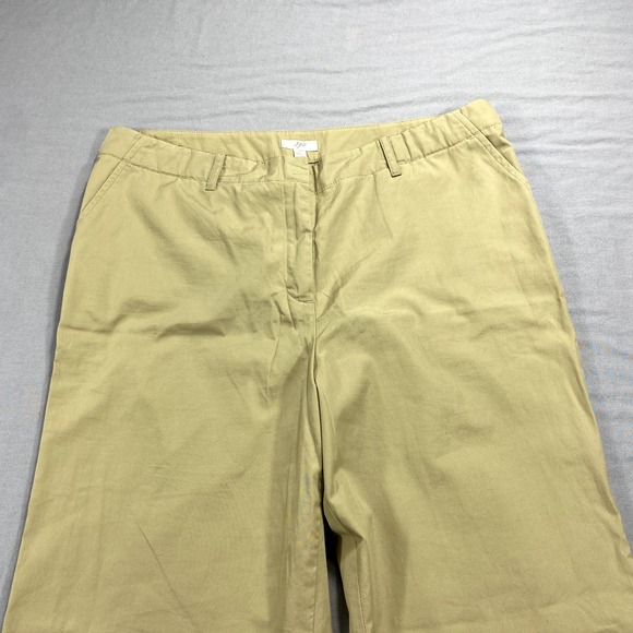 J Jill Pants Womens 12 Khaki High Rise Bootcut Slacks Dress Lightweight 34x31 - Picture 3 of 12